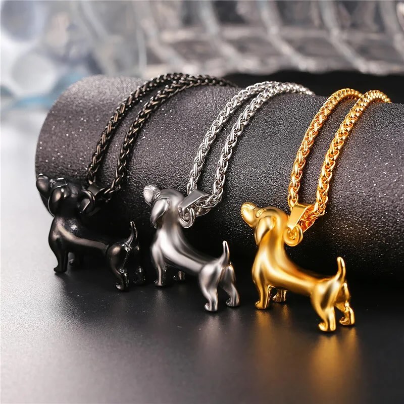 Unique Dachshund Pendant Necklace