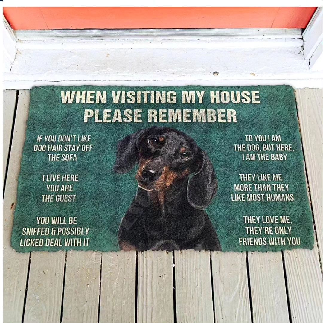 Premium Dachshund Dog Doormat